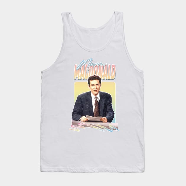 Norm Macdonald // 90s Style Faded-Look Fan Design Tank Top by DankFutura